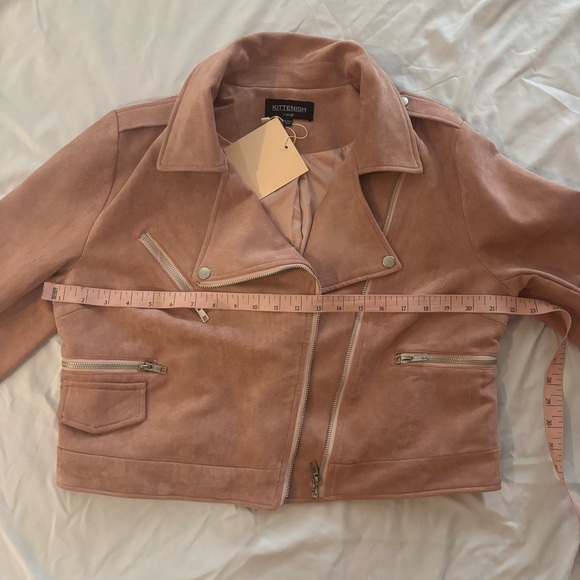 Kittenish Blush Faux Suede Like Jacket-NWT - Picture 8 of 11